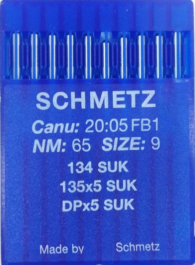 Иглы Schmetz DPx5, SUK №65 для промышленных швейных машин