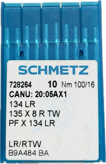 Иглы для кожи Schmetz DPx5 LR (134 LR) №100 для промышленных швейных машин