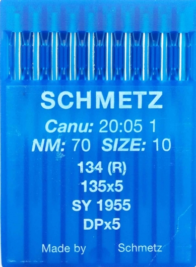 Иглы универсальные Schmetz DPx5 №70 для промышленных швейных машин