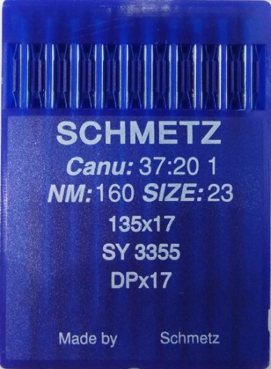 Иглы Schmetz DPх17 №160 для беспосадочных промышленных швейных машин