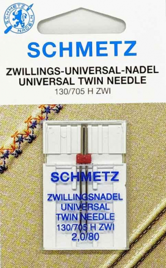 Игла двойная универсальная Schmetz №2,0/80