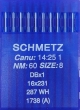 Иглы универсальные Schmetz DBх1 №60 для промышленных швейных машин