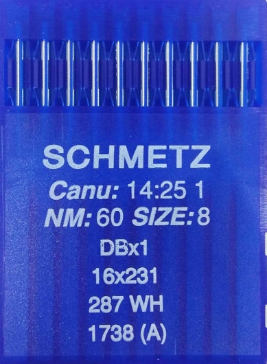 Иглы универсальные Schmetz DBх1 №60 для промышленных швейных машин
