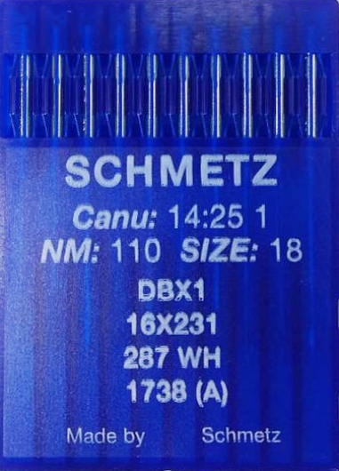Иглы универсальные Schmetz DBх1 №110 для промышленных швейных машин