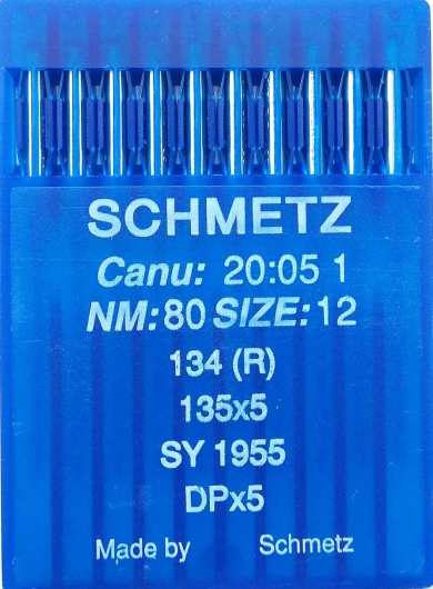 Иглы универсальные Schmetz DPx5 №80 для промышленных швейных машин