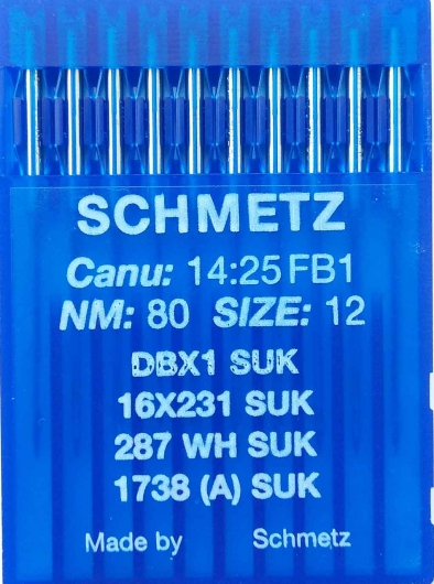 Иглы Schmetz DBх1, SUK №80 для промышленных швейных машин