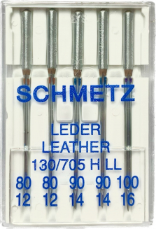 Иглы для кожи Schmetz ассорти №80-100