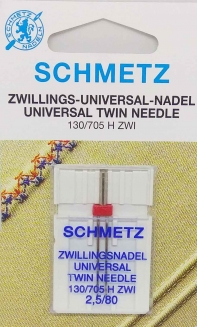 Игла двойная универсальная Schmetz №2,5/80