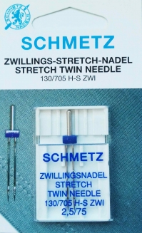 Игла двойная для стрейча Schmetz №2,5/75