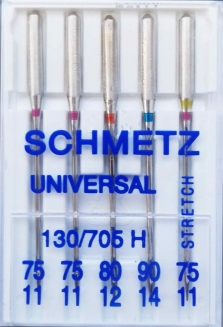 Набор комбинированных игл Schmetz (универсальные, стрейч)