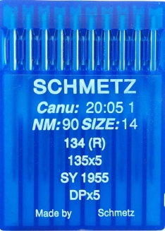 Иглы универсальные Schmetz DPx5 №90 для промышленных швейных машин