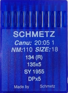 Иглы универсальные Schmetz DPx5 №110 для промышленных швейных машин