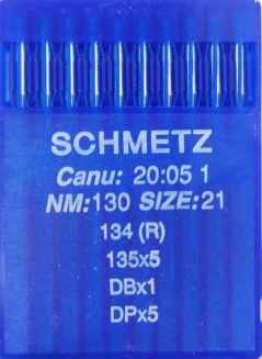 Иглы универсальные Schmetz DPx5 №130 для промышленных швейных машин