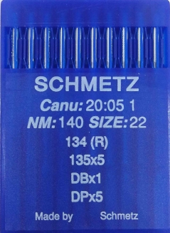 Иглы универсальные Schmetz DPx5 №140 для промышленных швейных машин