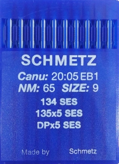 Иглы для трикотажа Schmetz DPx5, SES №65 для промышленных швейных машин