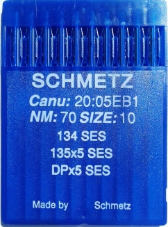 Иглы для трикотажа Schmetz DPx5, SES №70 для промышленных швейных машин