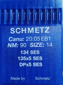 Иглы для трикотажа Schmetz DPx5, SES №90 для промышленных швейных машин