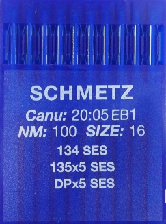 Иглы для трикотажа Schmetz DPx5, SES №100 для промышленных швейных машин