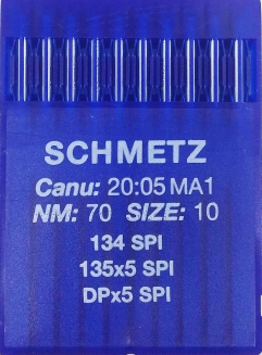 Иглы Schmetz DPx5, SPI №70 для промышленных швейных машин
