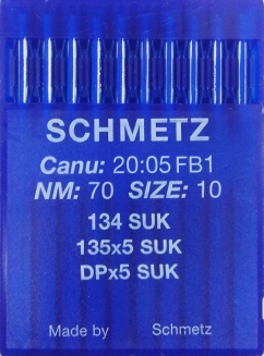 Иглы Schmetz DPx5, SUK №70 для промышленных швейных машин