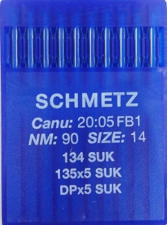 Иглы Schmetz DPx5, SUK №90 для промышленных швейных машин