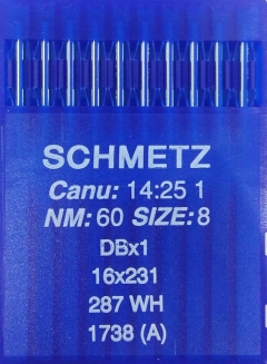Иглы универсальные Schmetz DBх1 №60 для промышленных швейных машин