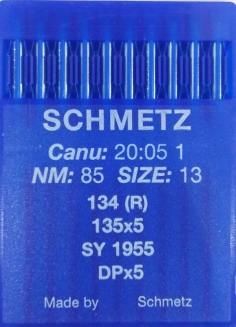 Иглы универсальные Schmetz DPx5 №85 для промышленных швейных машин