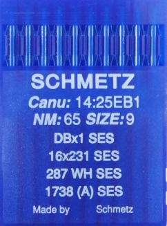 Иглы для трикотажа Schmetz DBx1, SES №65 для промышленных швейных машин