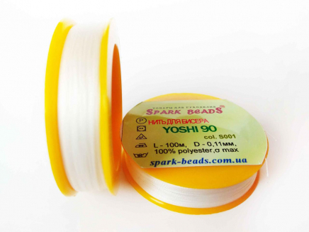 Нитки для бисера Yoshi (Йоши, Япония), 100м
