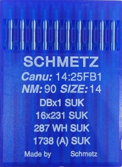 Иглы Schmetz DBх1, SUK №90 для промышленных швейных машин