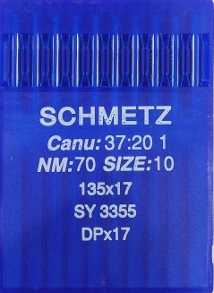 Иглы Schmetz DPх17 №70 для беспосадочных промышленных швейных машин