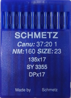 Иглы Schmetz DPх17 №160 для беспосадочных промышленных швейных машин