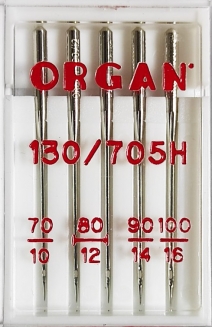 Иглы универсальные Organ ассорти №70-100