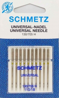 Иглы универсальные Schmetz №110 в наборе 10 игл