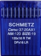 Голки Schmetz DPx16 LR для шкіри (DPx17 LR) №120 для безпосадкових промислових швейних машин