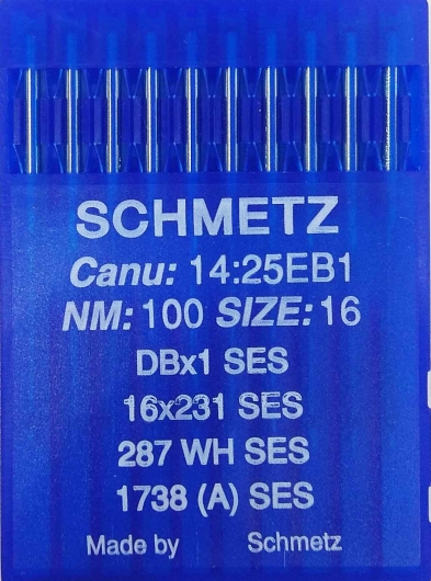 Голки для трикотажу Schmetz DBx1, SES №100 для промислових швейних машин