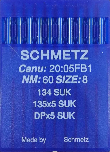 Голки Schmetz DPx5, SUK №60 для промислових швейних машин