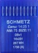 Голки універсальні Schmetz DBх1 №75 для промислових швейних машин
