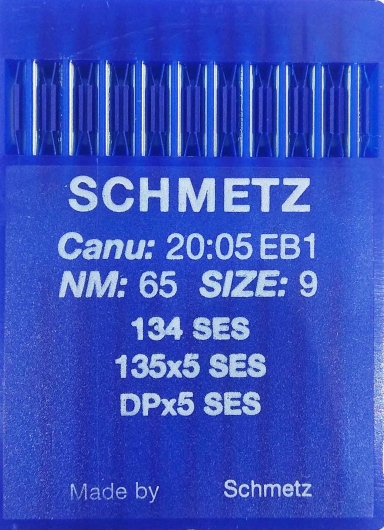 Голки для трикотажу Schmetz DPx5, SES №65 для промислових швейних машин