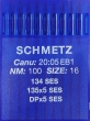 Голки для трикотажу Schmetz DPx5, SES №100 для промислових швейних машин