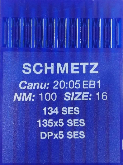 Голки для трикотажу Schmetz DPx5, SES №100 для промислових швейних машин