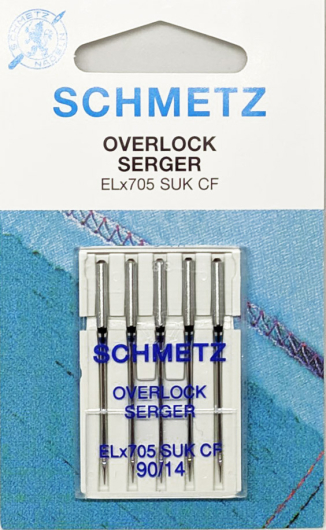 Голки для оверлока трикотажні Schmetz №90