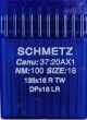 Голки Schmetz DPx16 LR для шкіри (DPx17 LR) №100 для безпосадкових промислових швейних машин