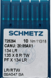 Голки для шкіри Schmetz DPx5 LR (134 LR) №110 для промислових швейних машин