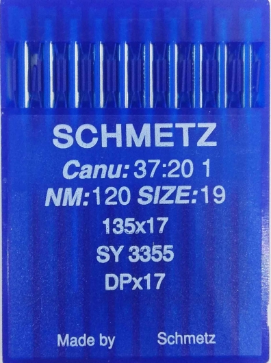 Голки Schmetz DPх17 №120 для безпосадкових промислових швейних машин