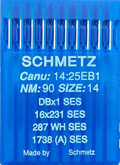 Голки для трикотажу Schmetz DBx1, SES №90 для промислових швейних машин