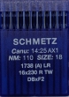Голки для шкіри Schmetz 1738 (A) LR (DВx1 LR) №110 для промислових швейних машин