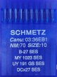Голки для трикотажу Schmetz DCx27, SES №70 для промислових оверлоків