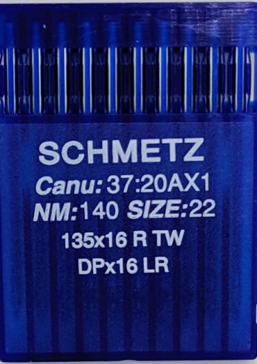 Голки Schmetz DPx16 LR для шкіри (DPx17 LR) №140 для безпосадкових промислових швейних машин