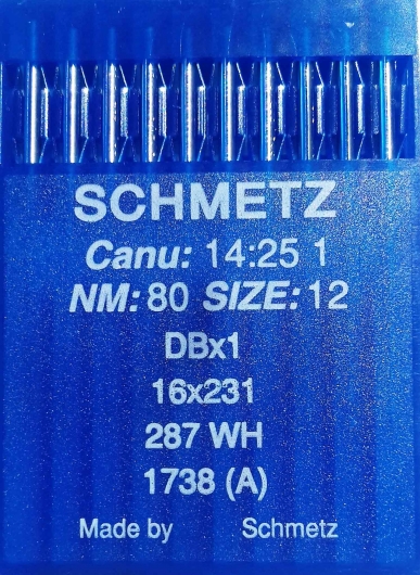 Голки універсальні Schmetz DBх1 №80 для промислових швейних машин